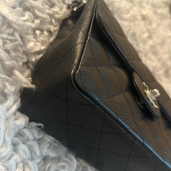 Chanel mini square flap black caviar - Picture 5 of 16